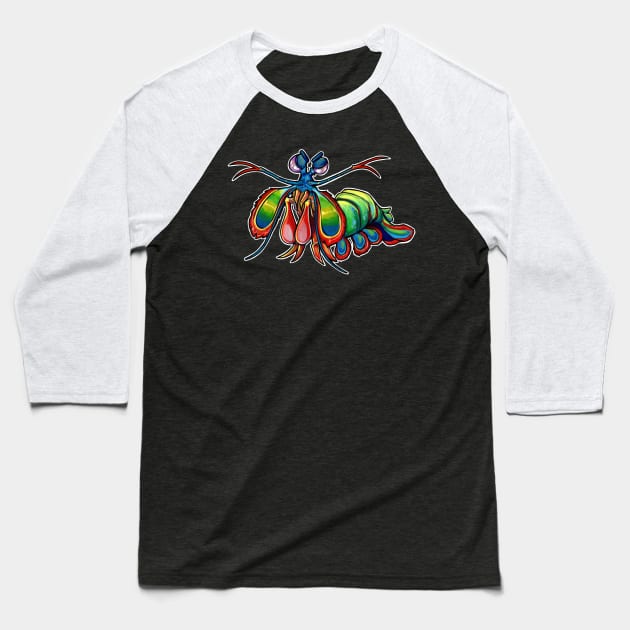 Mantis shrimpy Baseball T-Shirt by BiancaRomanStumpff